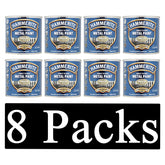 8X Hammerite Smooth Gold Paint 250ml Tin Paint